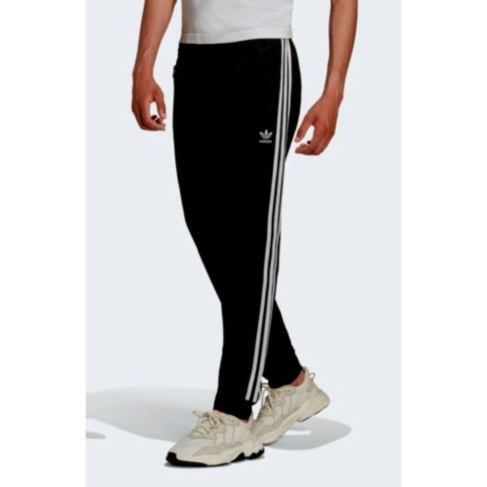 New Adidas Originals Men's Slim Fit Black Sweat Pants Jogger Pants HC1934 Sz XXL